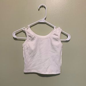 white crop top